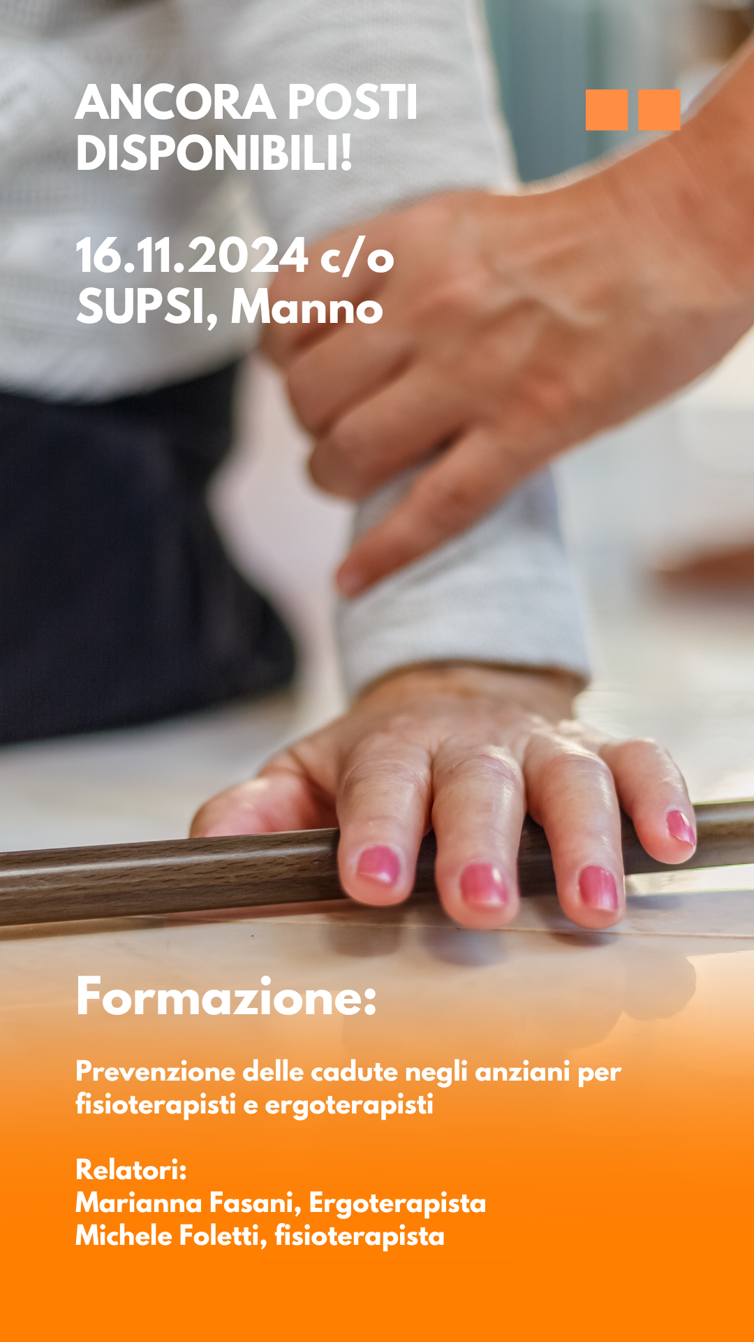 ANCORA POSTI DISPONIBILI! 16.11.24 Formazione prevenzione delle cadute